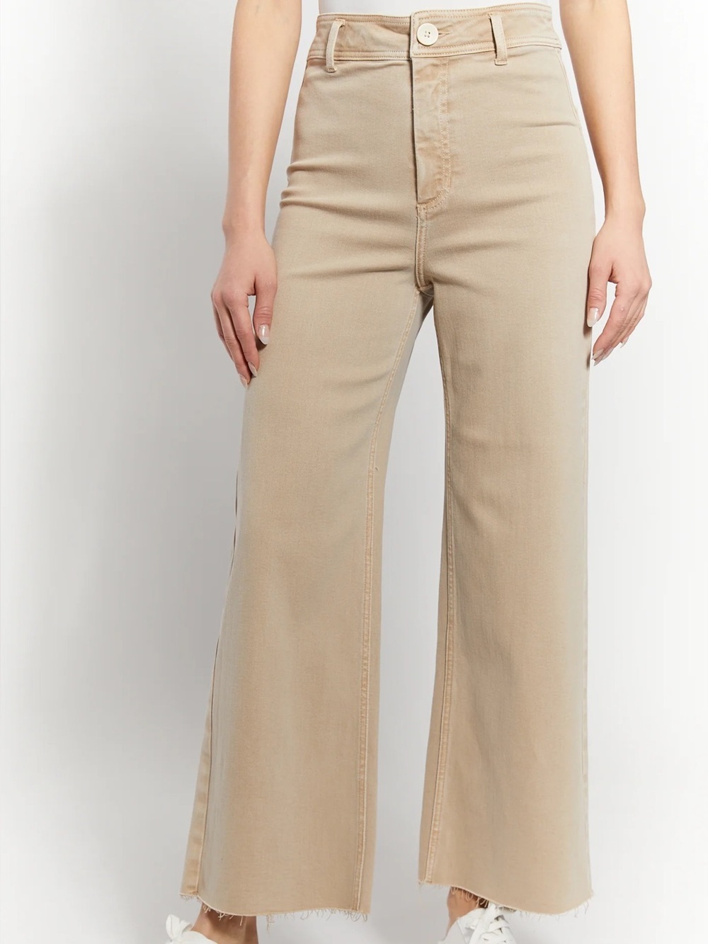 Oat The Greer Ankle Length Wide Leg Denim in
Oat Milk High-Rise Wide Leg 12/31